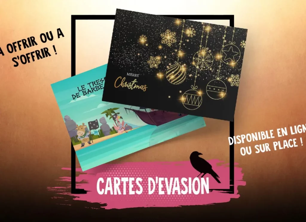 Cartes d'Évasion dans leur boîte - Jeux d'énigmes - La Grande Évasion