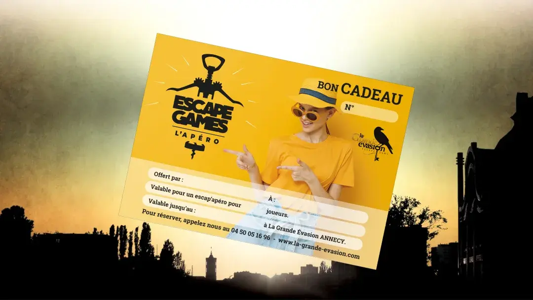 Bon cadeau escape game l'Apéro - La Grande Évasion